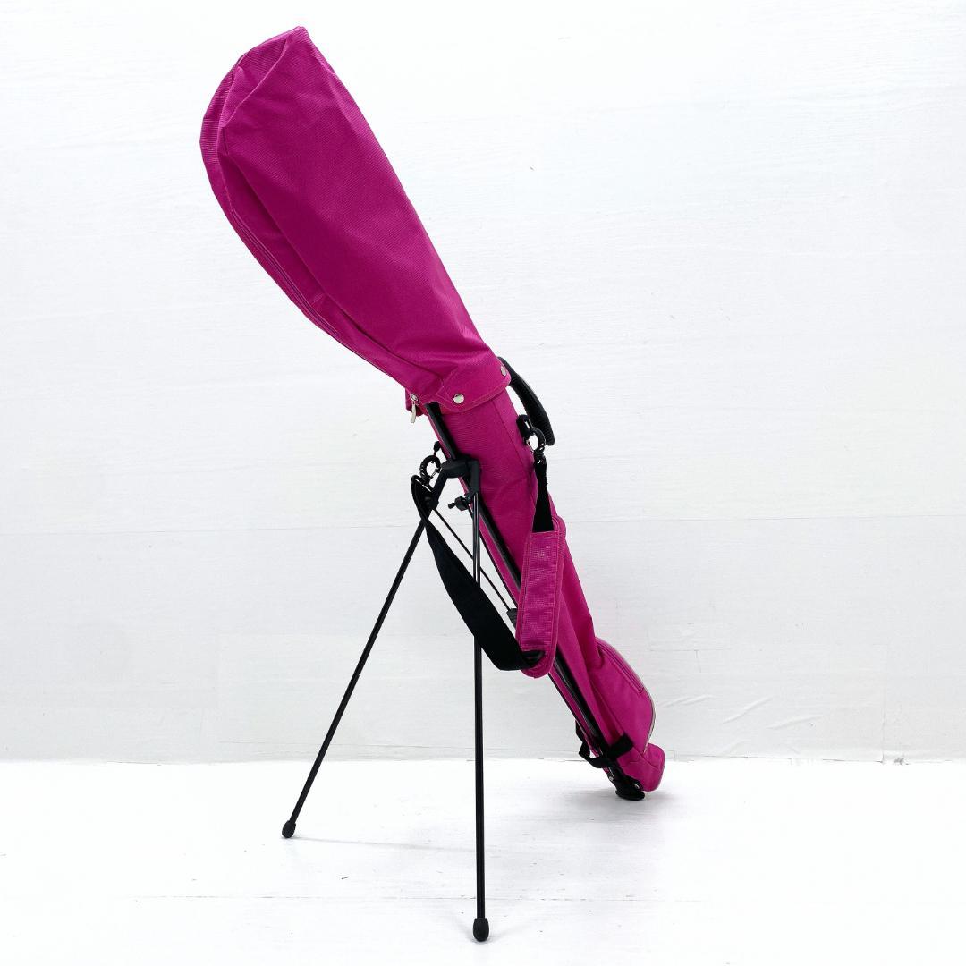 PEARLY GATES ピンク キャディバッグ ゴルフバッグ セルフスタンド式