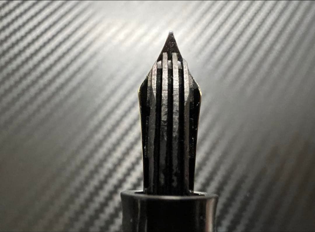 美品 ペリカン 400NN M&K ブラックストライプ EF 万年筆