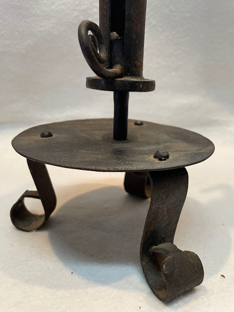 自在燭台（五段高さ調節可能）和蝋燭　燭台