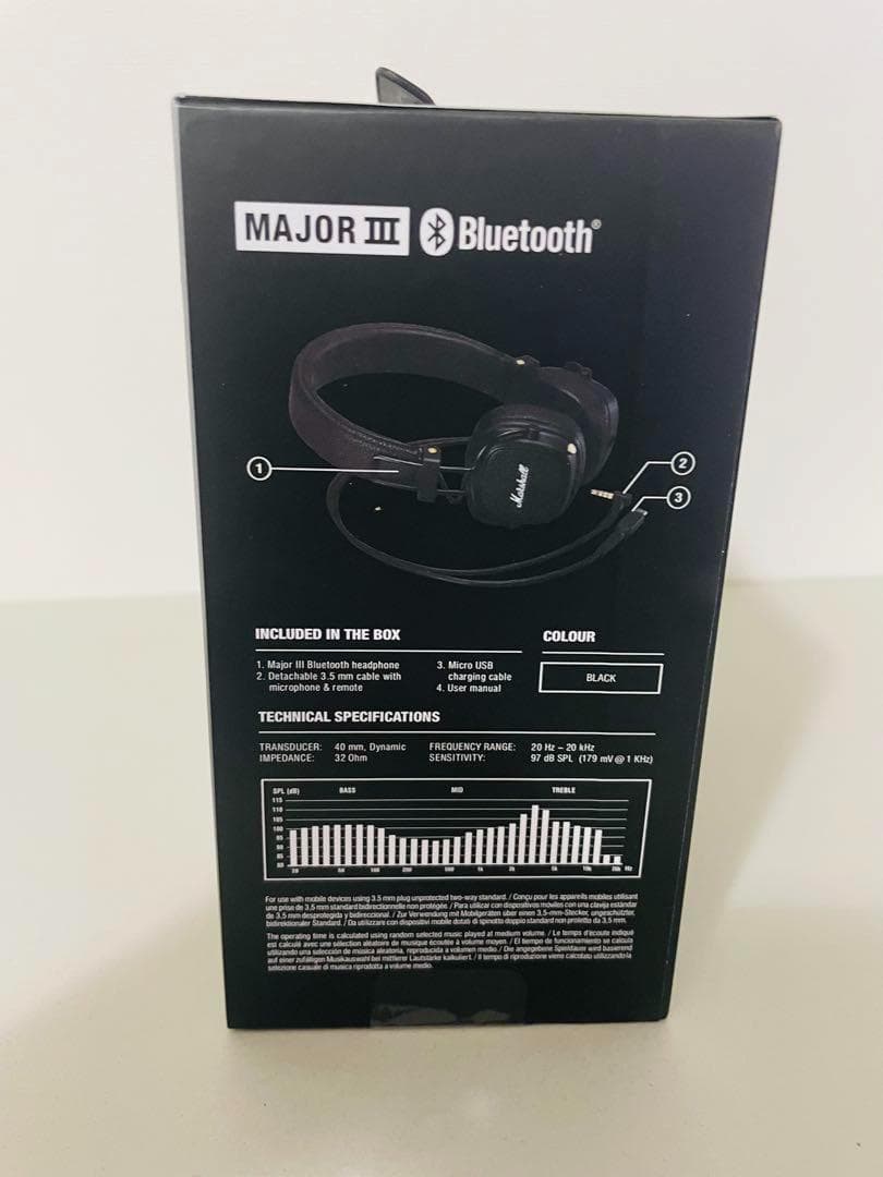 正規品 マーシャル ヘッドホン ブラック MAJOR III メジャー3 ⑥