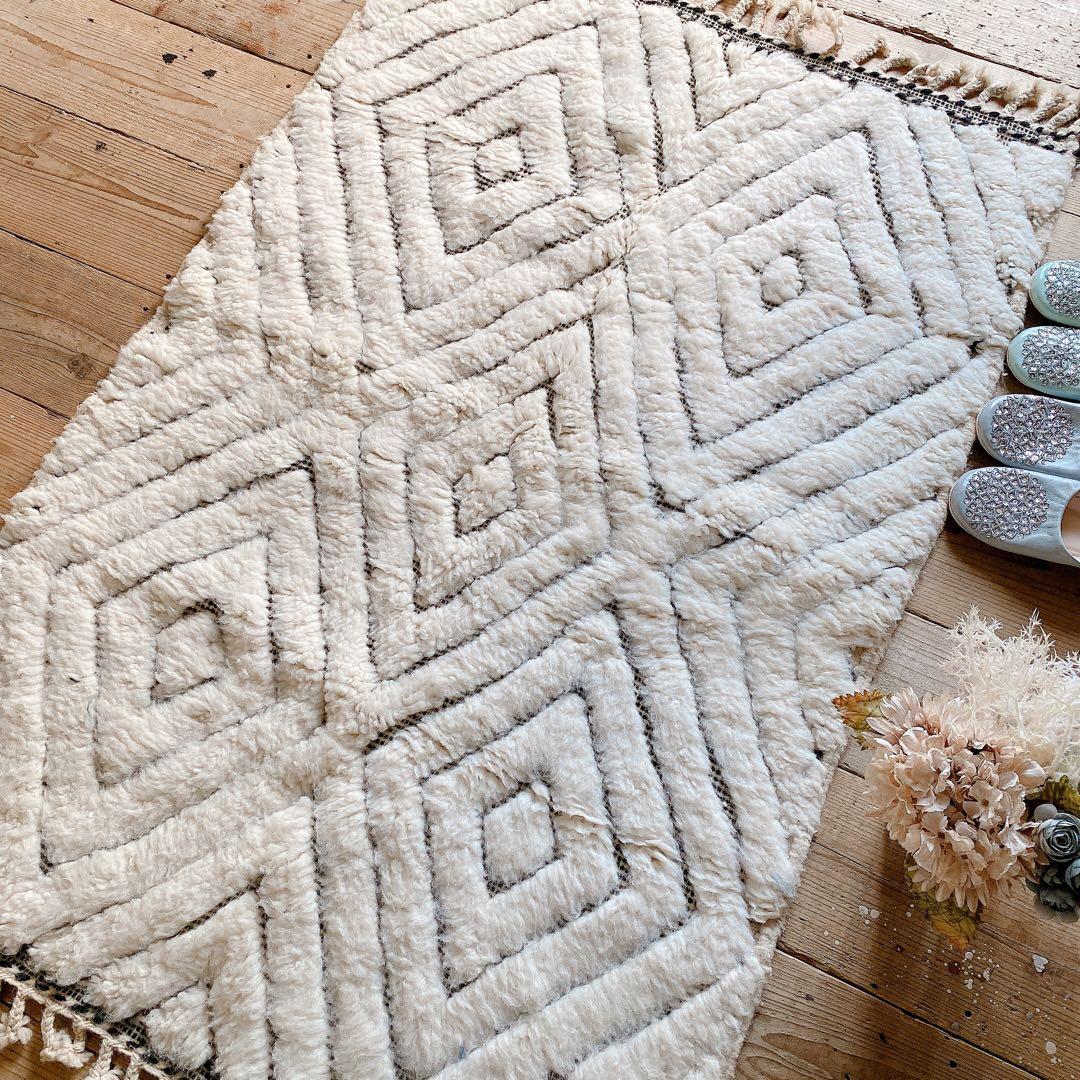 モロッコ ベニワレン Beniourain ラグ 約98×147cm