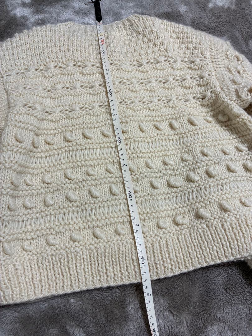 bulledesavon 手編みカーディガンハンドメイド　ネパールハンドニット