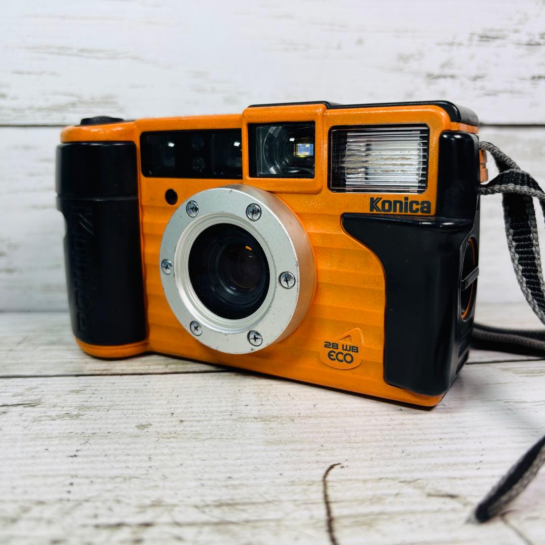 【動作良好】Konica フィルムカメラ 現場監督 28 WB eco