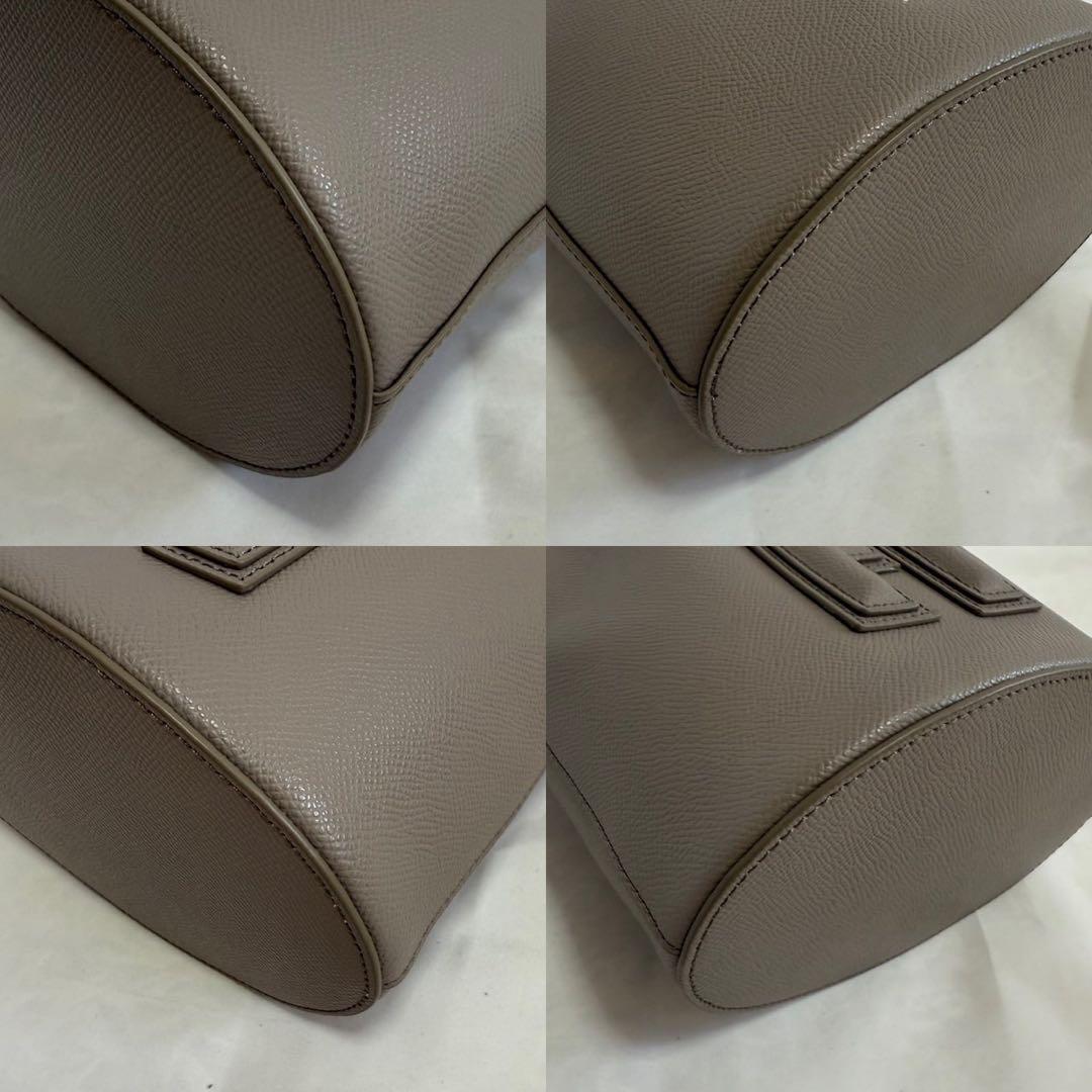 【新品同様/保存袋付】フルラ クリオ 巾着 2way ショルダーバッグ レザー