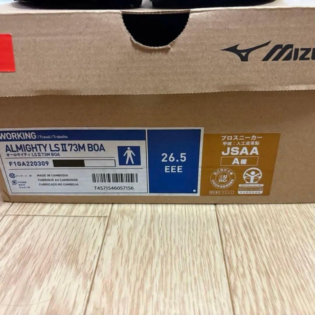 Mizuno ハイカット安全靴 BOAシステム