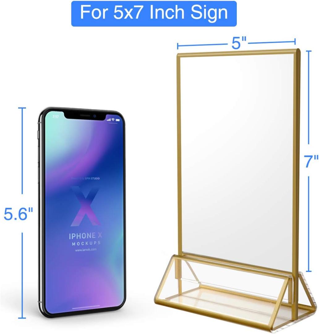 ゴールドサインホルダー 12パック 5x7 12Pack 237K863