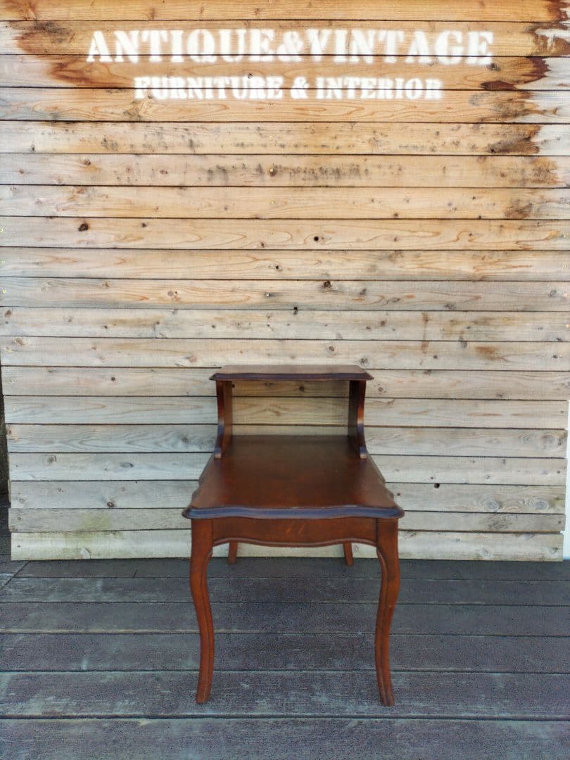 M♦年末Sale東名 希少　US製　ウッド エンドテーブル　サイドテーブル