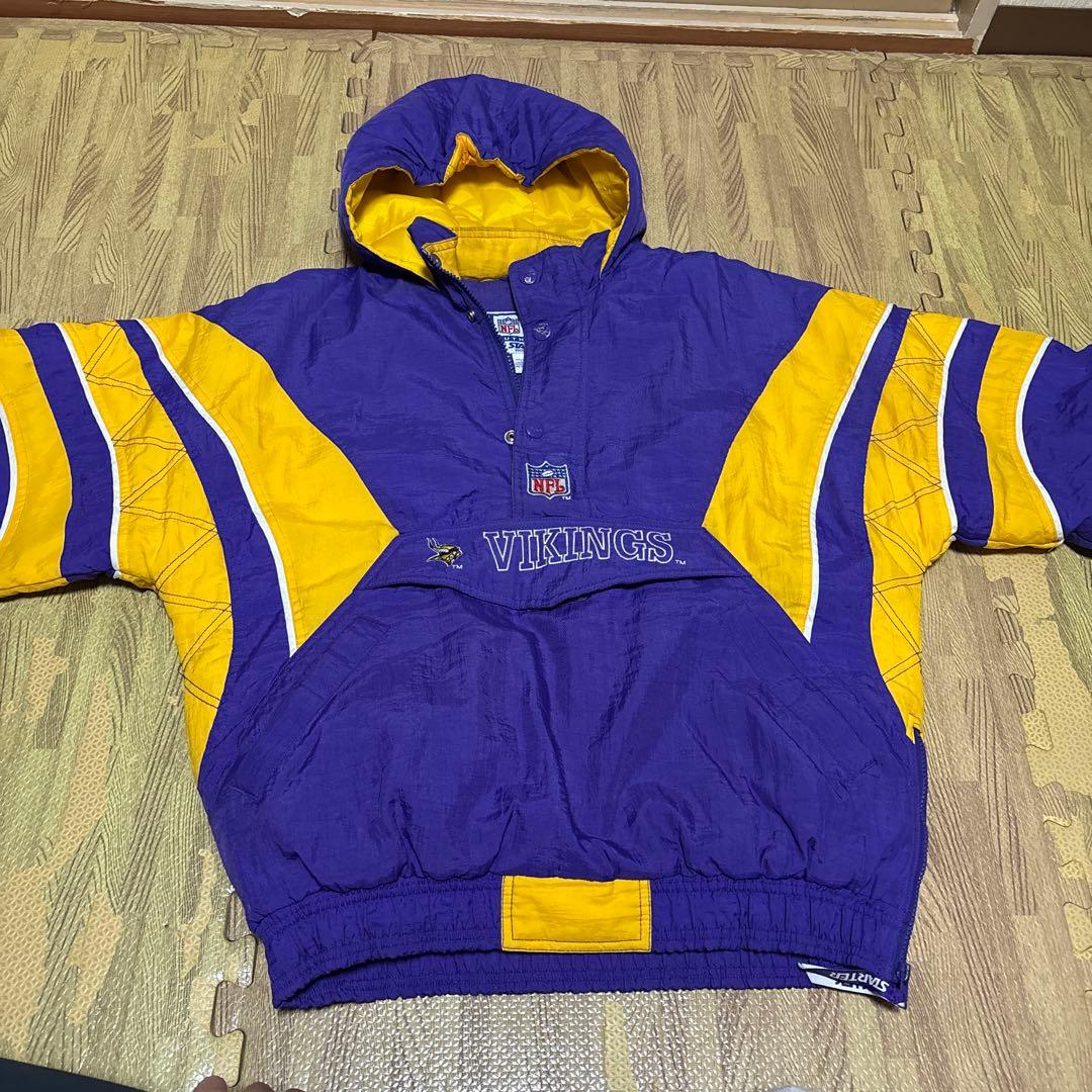 90's スターターSTARTER NFL 中綿スタジアム　バイキングス　XL