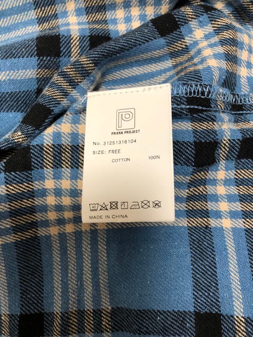 PRANK PROJECT フーデッドチェックシャツ
