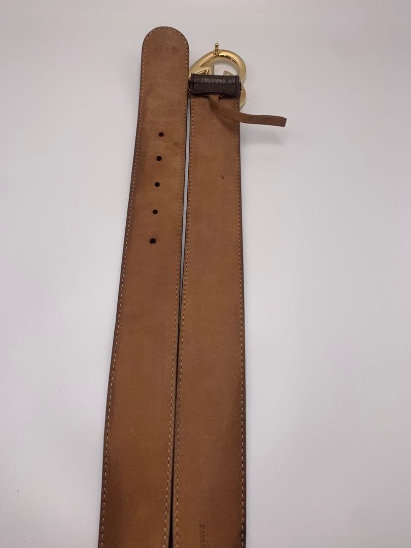 美品‼️GUCCI グッチ ベルトハートベルト ブラウン　レディース