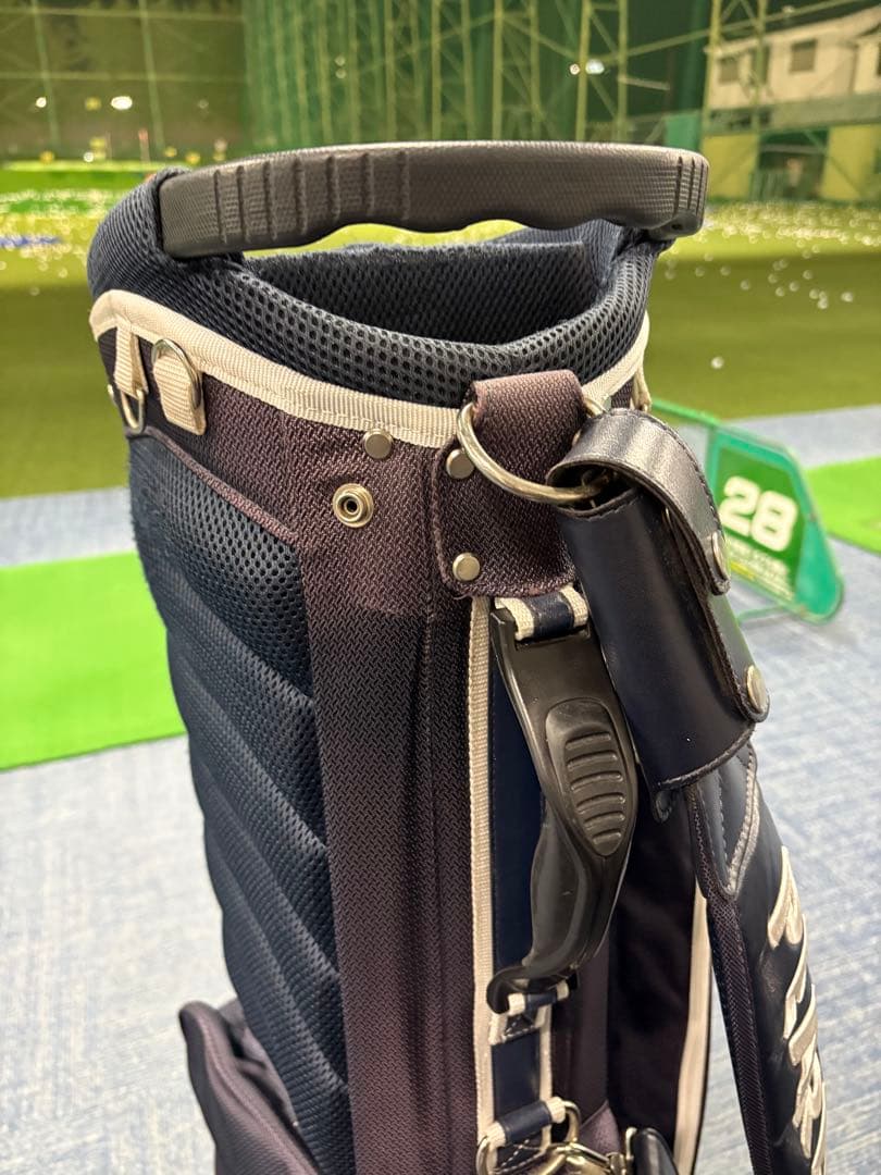 中古美品❗️PEARLY GATES ゴルフバッグ 89モデル ネイビー/ホワイト