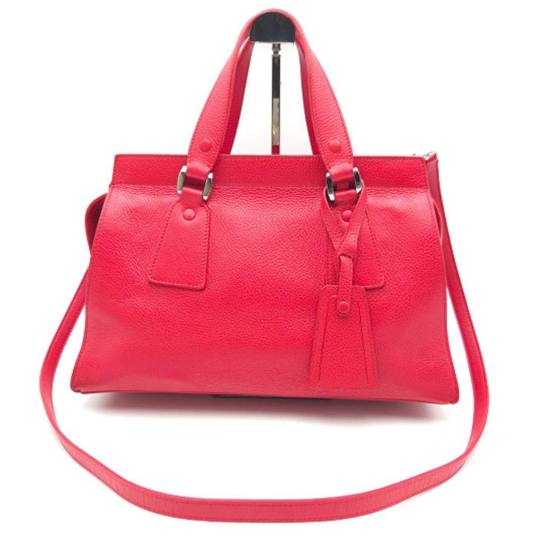 ✨美品✨GIORGIO ARMANI 2Way ショルダーバッグ レザー レッド