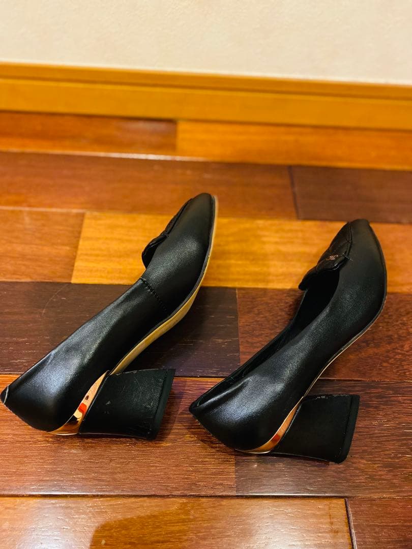 CHANEL ブラック キルティング ローファー