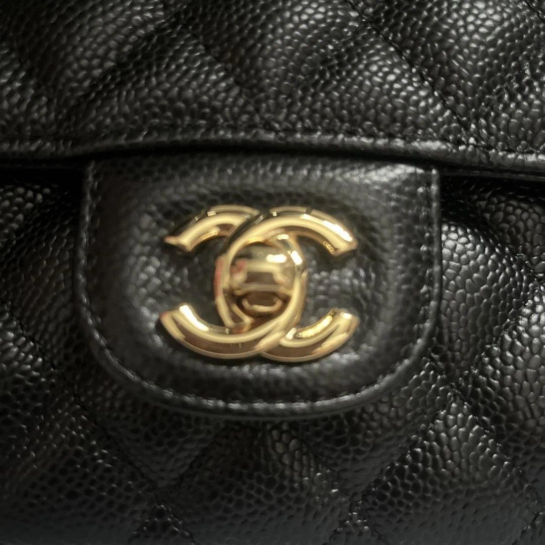 S*】様 CHANEL ブラック キルティング ショルダーバッグ