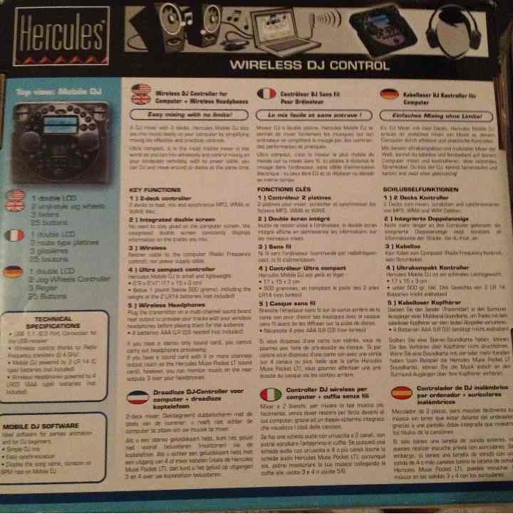 Hercules ワイヤレスDJコントローラー