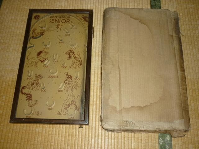 ◆極希少 美品 1930年頃 米国製◆木製卓上ピンボール サファリ