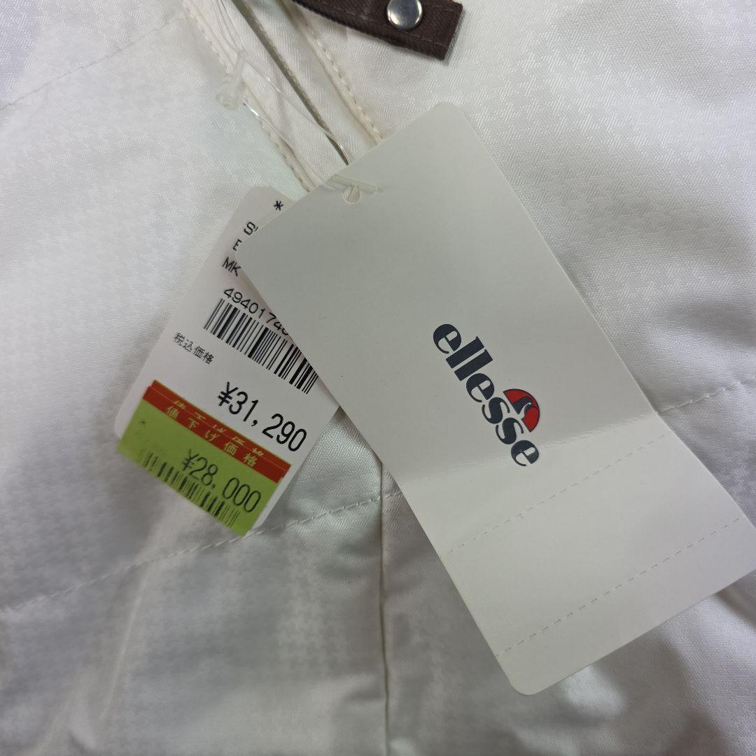 【新品】ellesse スキーウェア 女性用 ホワイト　エレッセM y54