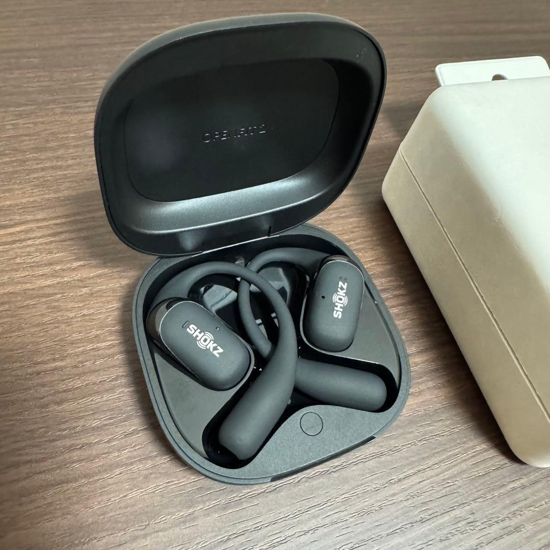 Shokz OpenFit 2 オープンイヤー ワイヤレスイヤホン ブラック