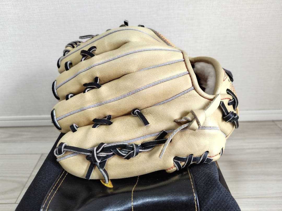 ミズノプロ　オーダー　波賀JAPAN 岸本耕作印　軟式　MIZUNO