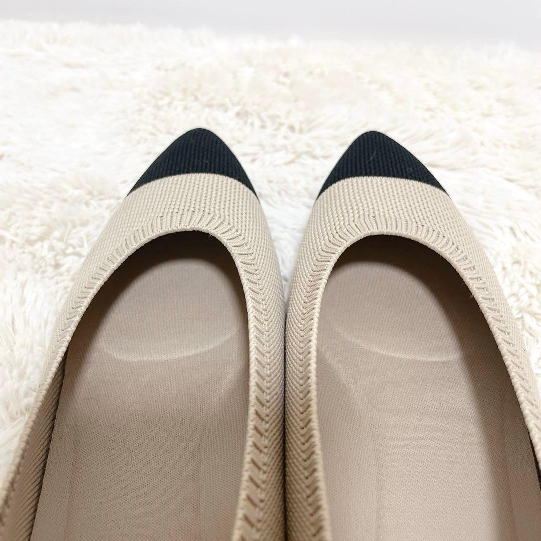 【VIVAIA】 Aria 5° ポインテッドトゥ フラットシューズ アーモンド