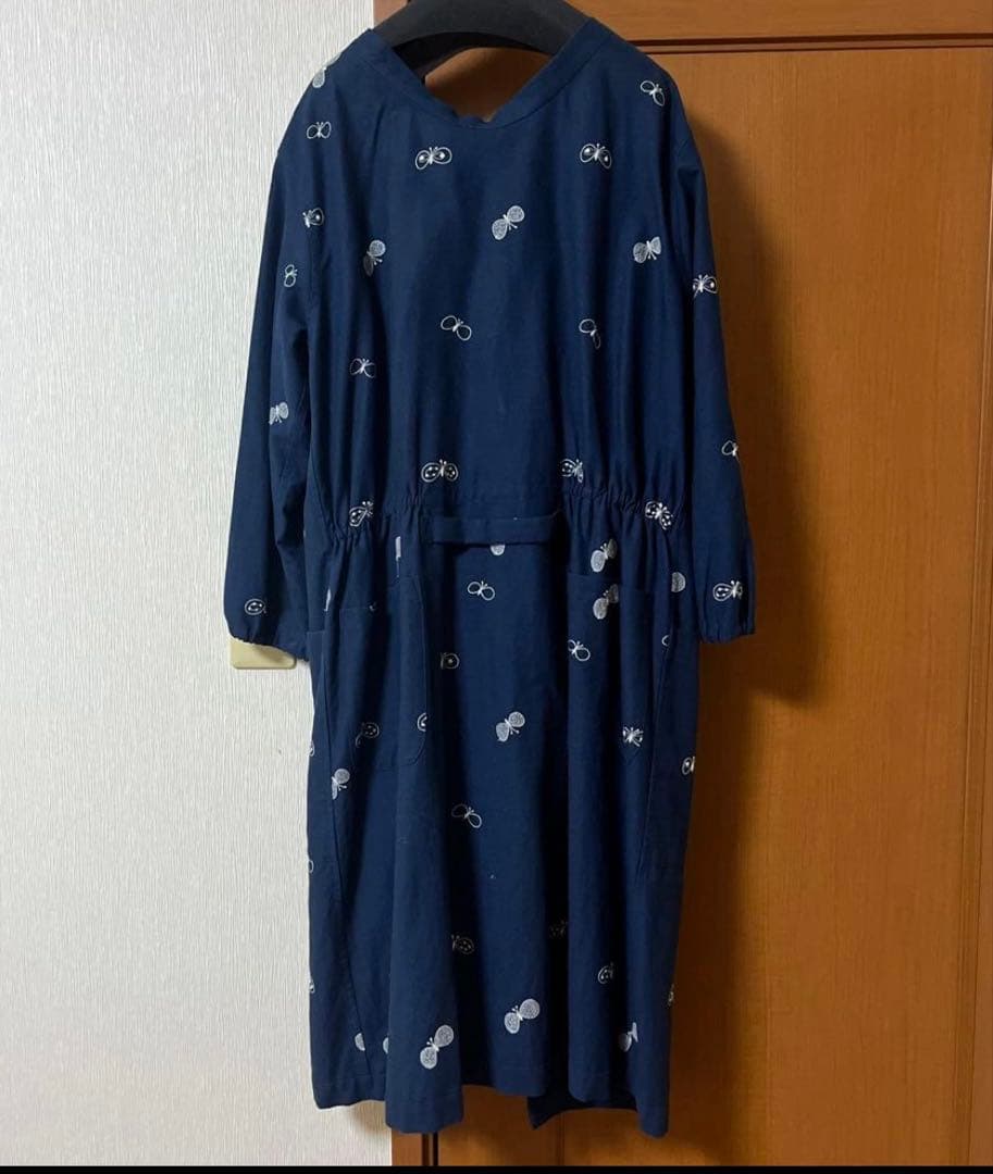 ミナペルホネンxアコメヤ choucho割烹着エプロン