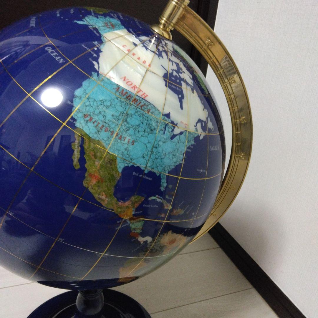 地球儀 天然石 ラピスラズリ