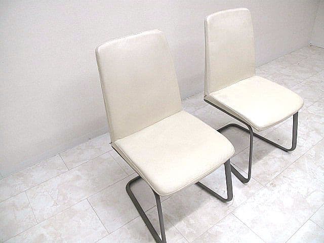 ボーコンセプト　ローザンヌ　本革張りダイニングチェア　2脚セット　　北欧モダン