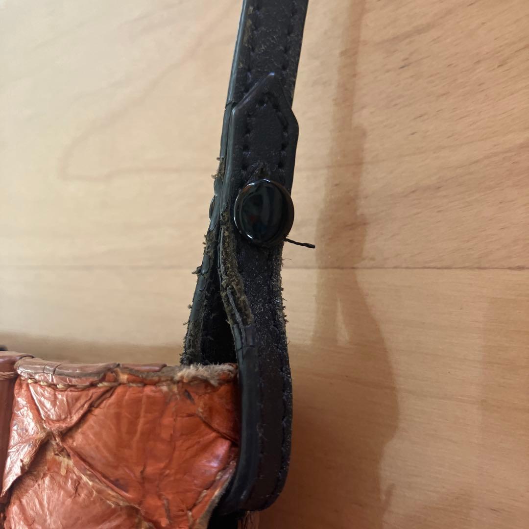 【OSKLEN】オスクレン ピラルク レザー ショルダーバッグ