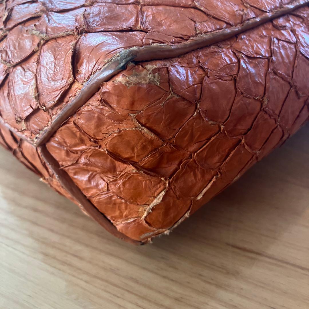 【OSKLEN】オスクレン ピラルク レザー ショルダーバッグ