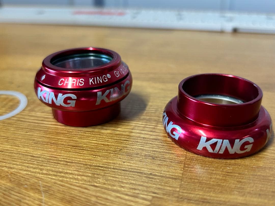 Chris King nothreadset 1-1/8 レッド