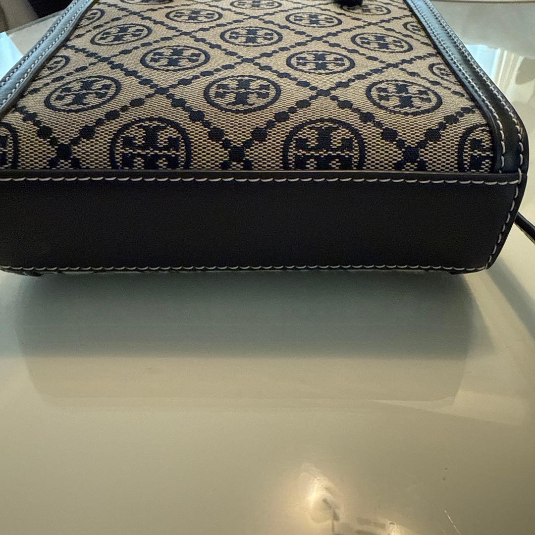 Tory Burch ショルダーバッグ ベージュ/ネイビー