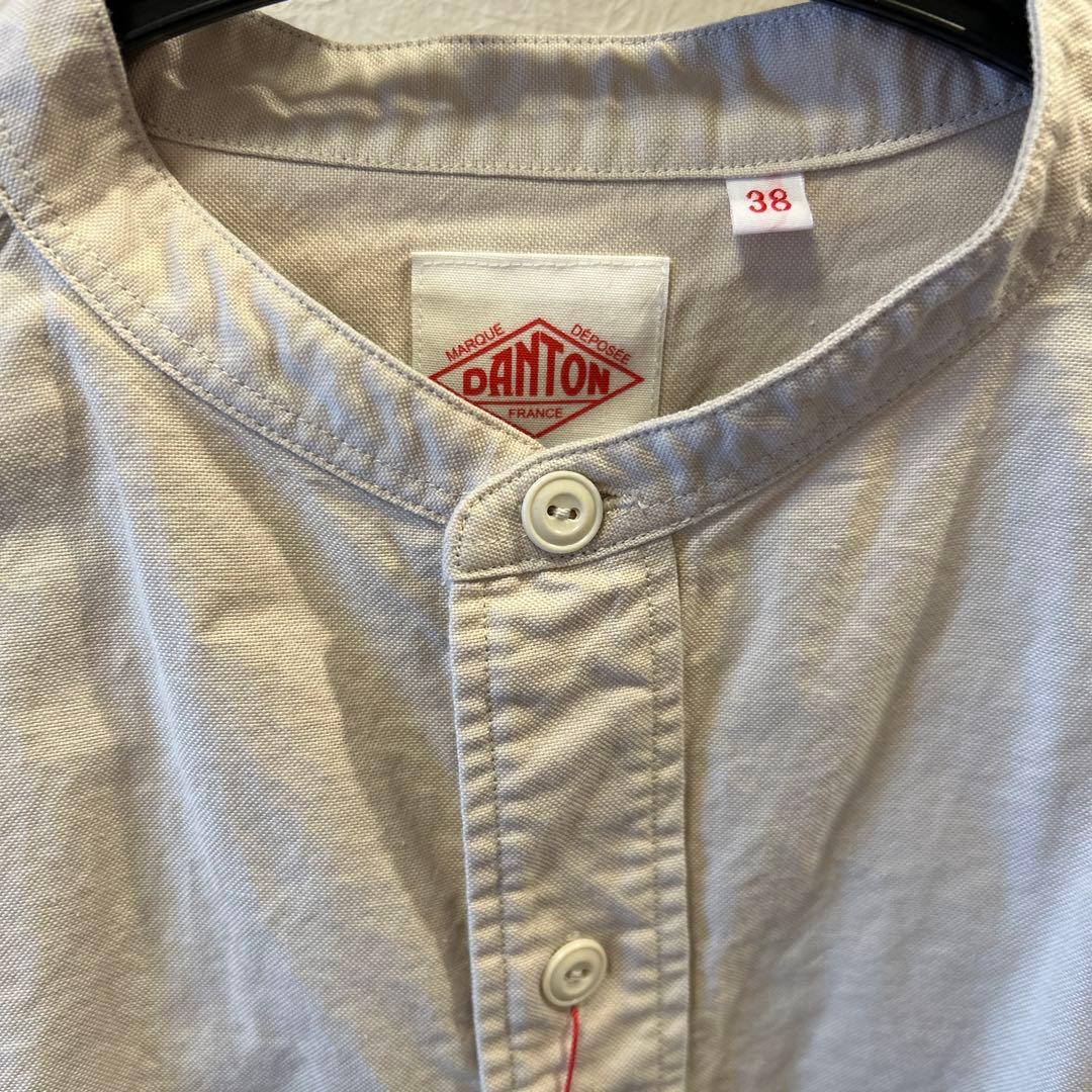DANTON/ダントン 新品タグ付き☆バンドカラーシャツロングスリーブ 38