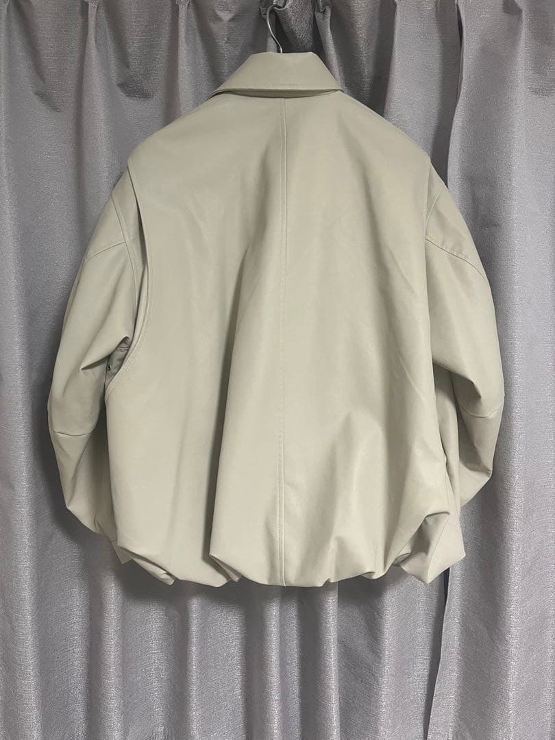 CLANE クラネ　FAKE LEATHER BALLOON JACKET