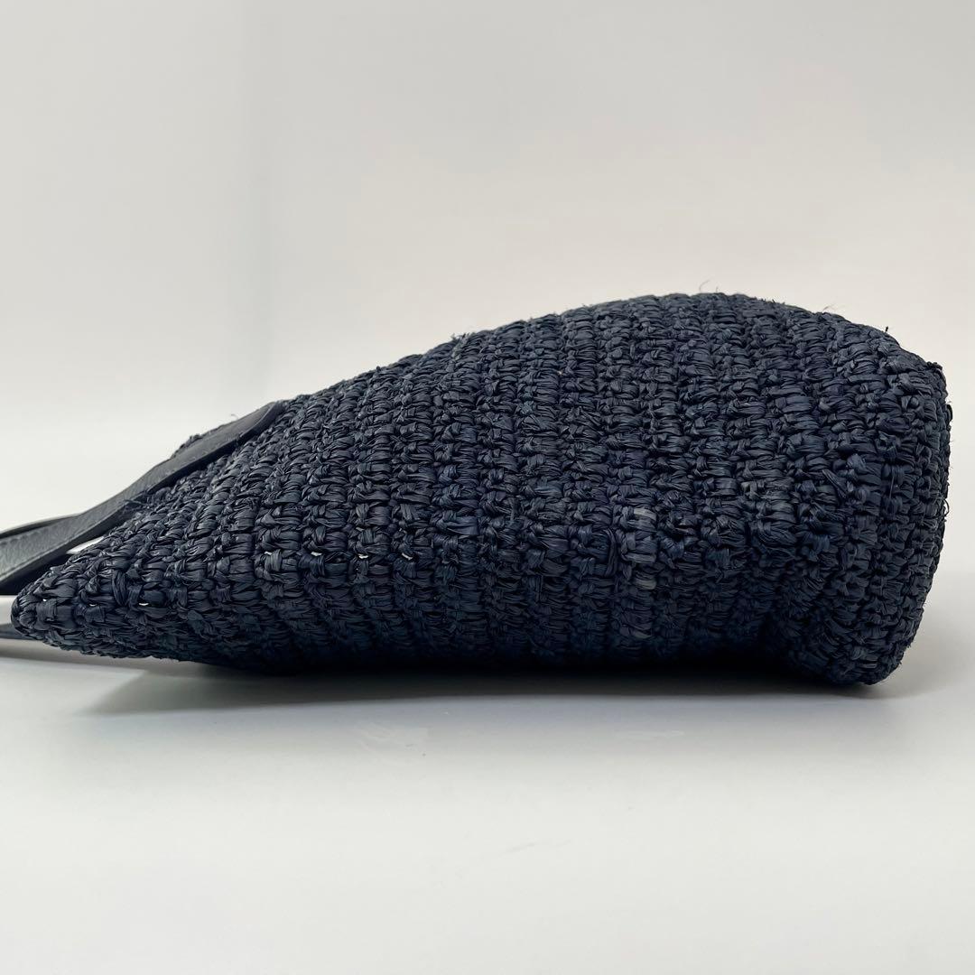 【美品】ヘレンカミンスキー　かごバック　ハンドバッグ　ネイビー