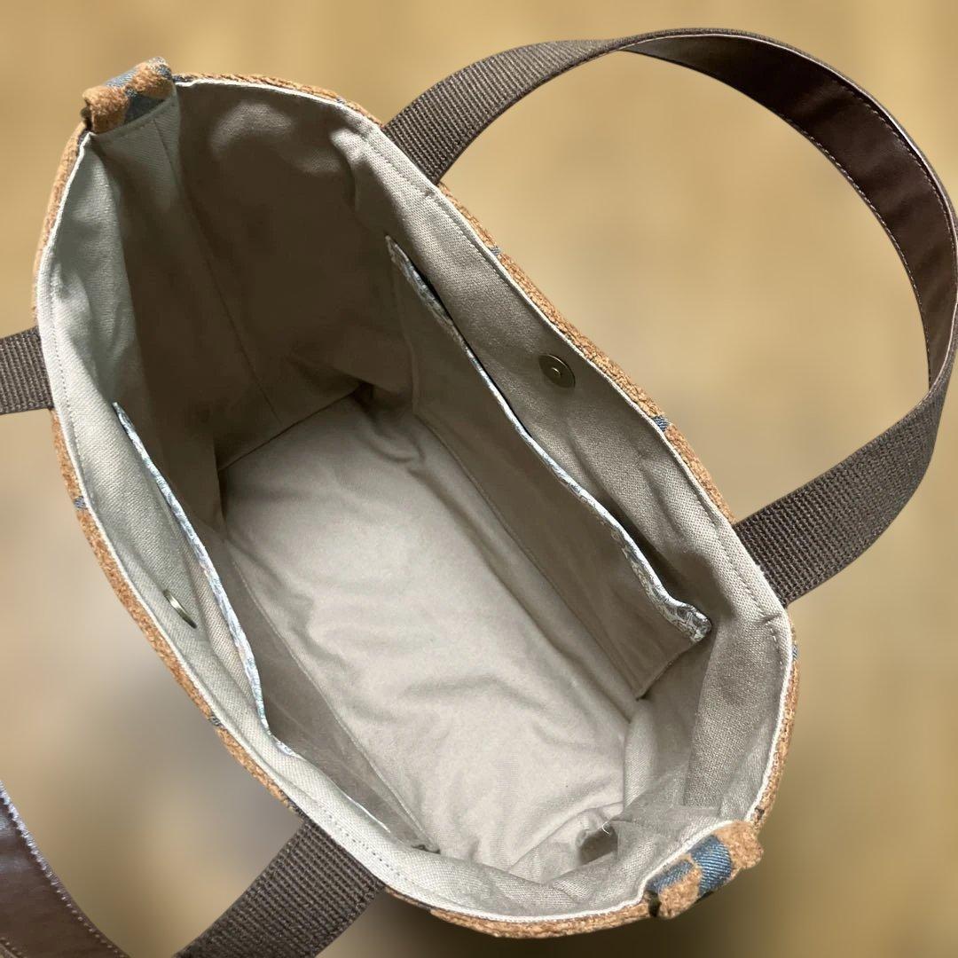 ミナペルホネン Lulu/ large(ブラウン)⚮ 2wayトートバッグ