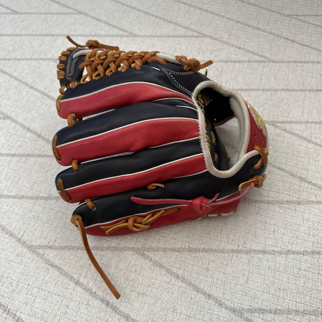 久保田スラッガー　軟式オーダーグローブ 黒/赤