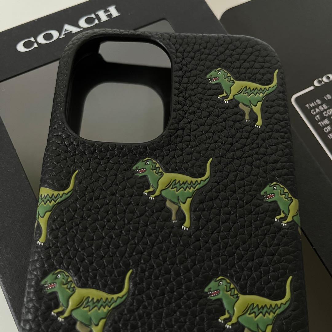 コーチ☆新品☆COACH レキシー iPhone16 ケース/レザー黒