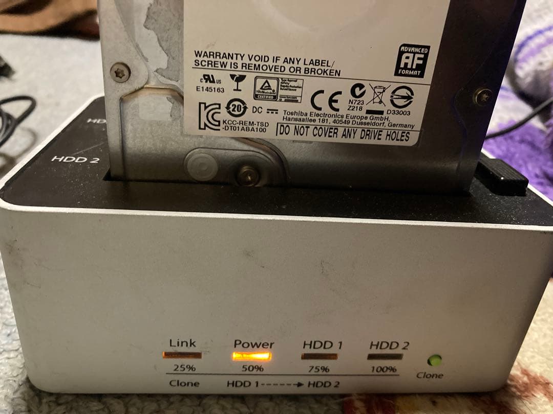 TOSHIBA DT01ABA300 3TB HDD 2台