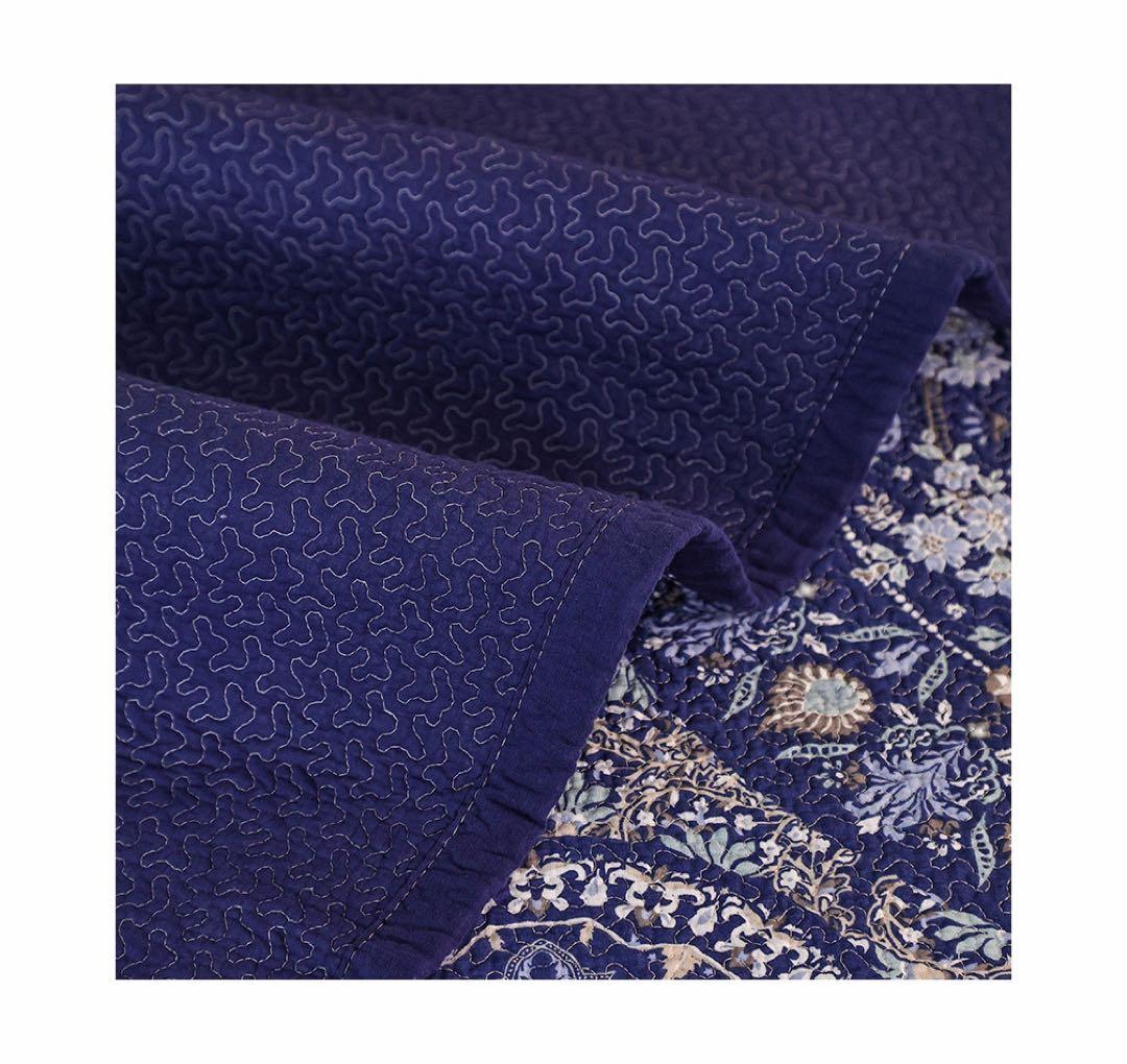 キルトベッドカバー3点セット綿マルチカバー キルティング 131