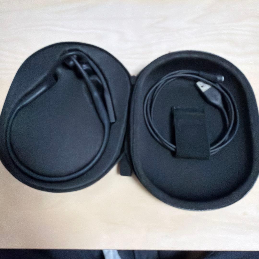 Shokz OPENCOMM2 UC 骨伝導イヤホン ブラック 充電ケーブル付き
