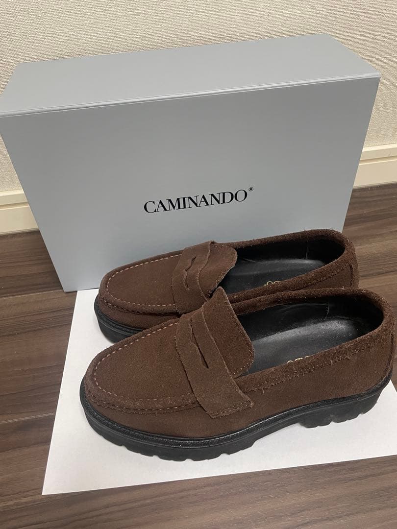 Deuxieme Classe CAMINANDO スエード厚底ローファー　37