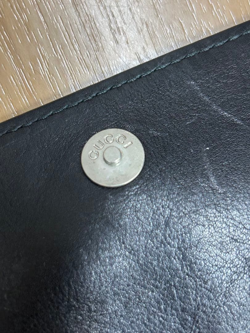 黒　GUCCH グッチ　バンブー　ワンショルダーバッグ