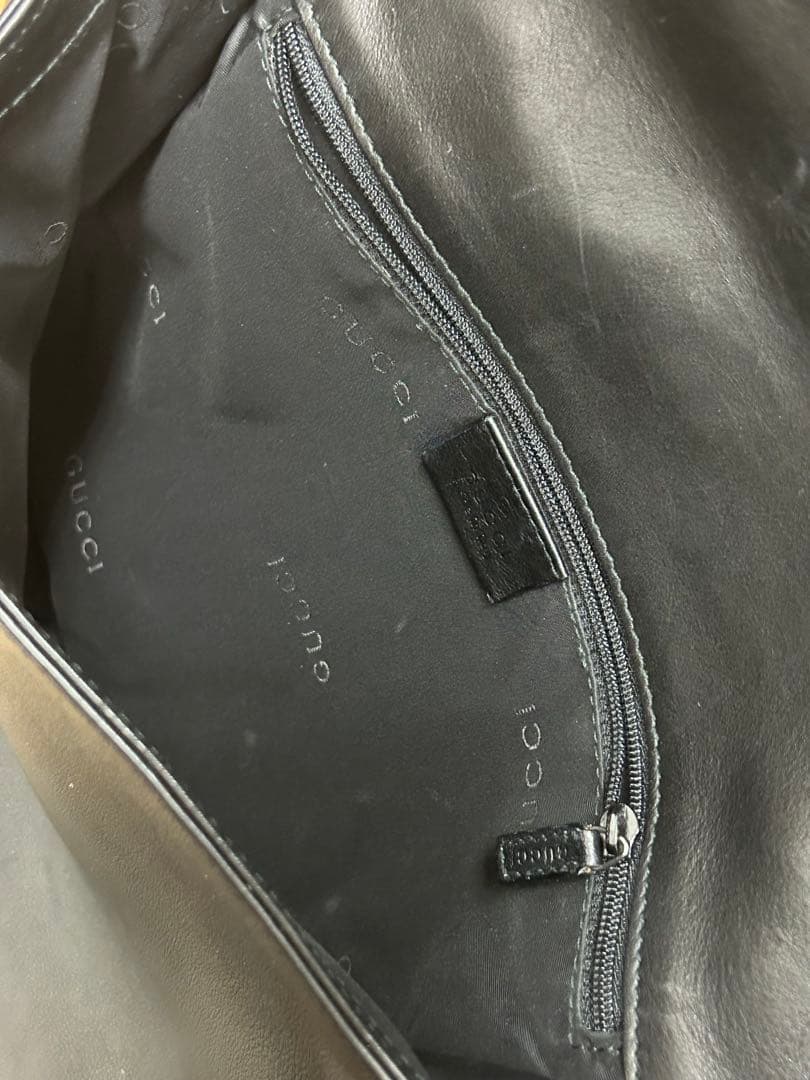 黒　GUCCH グッチ　バンブー　ワンショルダーバッグ