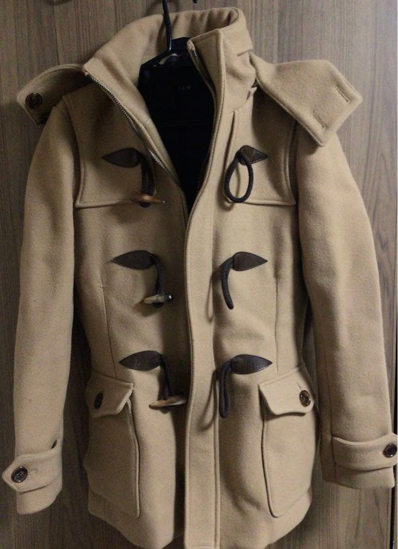 最終値下げ‼️AKM ベージュ ダッフルコート フード付き Lサイズ