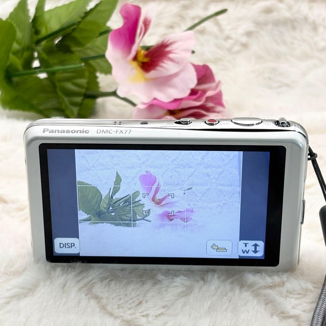 美品 動作良好 Panasonic LUMIX DMC-FX77 ホワイト