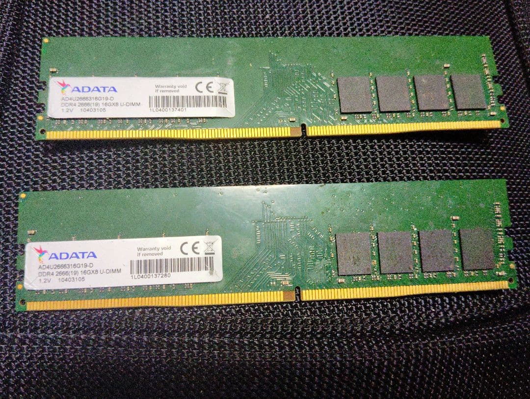 ADATA DDR4 16GB×2枚 32GBセット　ジャンク