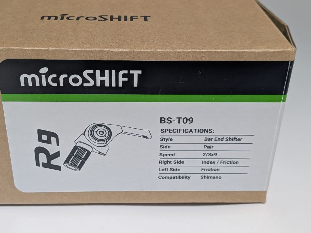 パーツ MICRO SHIFT Bar End Shifters - 2/3x9