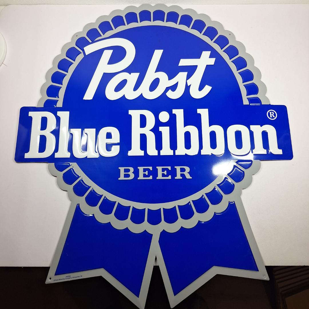 ブルーリボン 看板 サイン 新品 コレクション blue ribbon e6E6