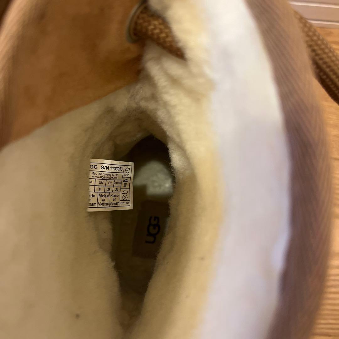 美品✨UGG レインクラウドレース　レインブーツ　ブラウン