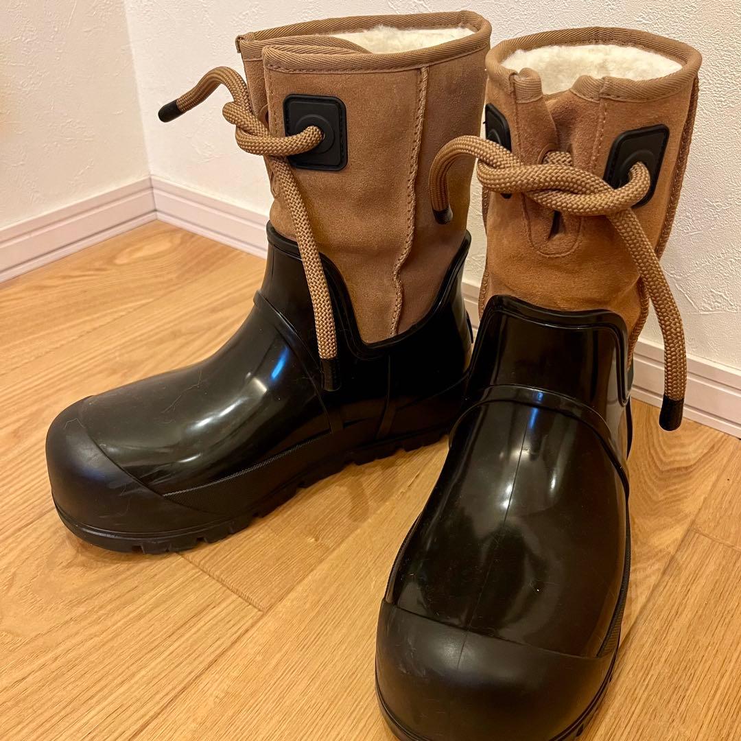 美品✨UGG レインクラウドレース　レインブーツ　ブラウン